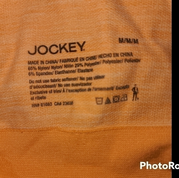 JOCKEY Heathered Orange Racerback Sports Bra - Picture 3 of 3